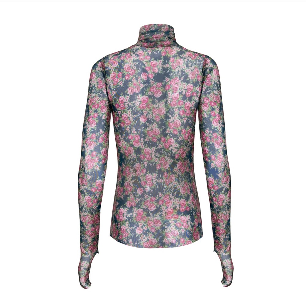 Zadie Power Mesh Turtleneck Top - Picture 2 of 7